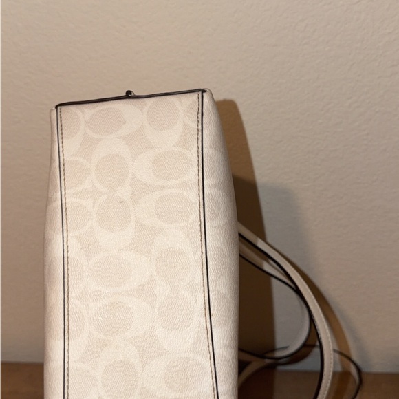 Coach Cream Signature Mini Satchel with Gold Hardware - Picture 6 of 6